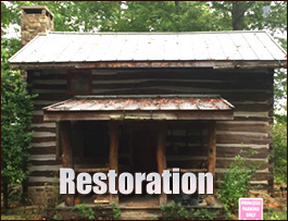 Historic Log Cabin Restoration  Rosman, North Carolina