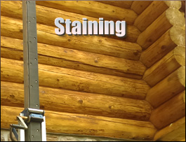  Rosman, North Carolina Log Home Staining